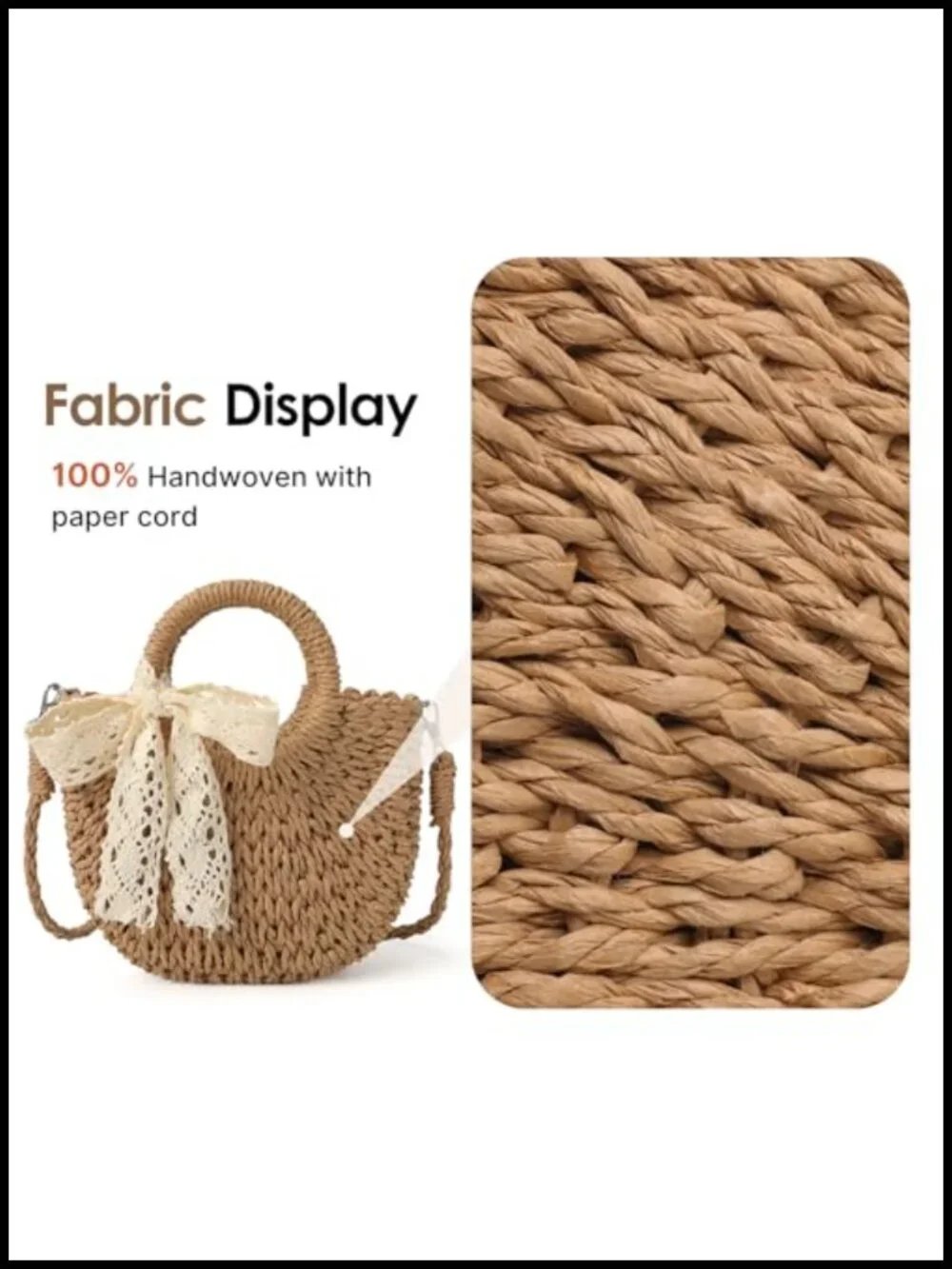 Handwoven Straw Clutch with Detachable Gold Chain, Lightweight
